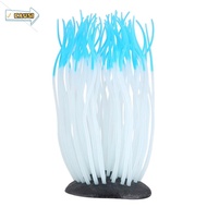 CAUSI Artificial Sea Anemone, Suction Cup Silicone Silicone Coral Ornament, Ornamental Decor Artific