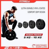 Dumbell PVC plate 5Kg-15Kg Diameter 3cm Weight plate Barbell Exercise Weight Lifting Fitness Gym