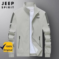 JEEP SPIRIT Men's jacket standing collar casual jacket fashionable lightweight jacket