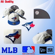 MLB Adjustable Hat - New/Era - White and Blue - Baseball Cap - Toronto Blue Jays