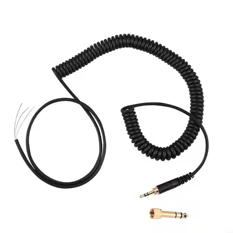 Replacement Spring Cable Cord Wire Plug For Beyerdynamic DT 770 770Pro 990 990Pro Headphone Accessor