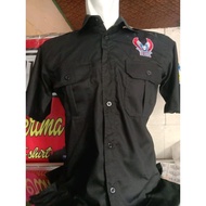 KEMEJA MOONRAKER TANGAN PENDEK FULL BORDIR