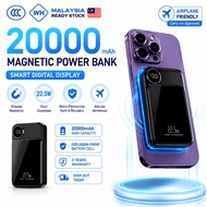 【3C Certification】20000mAh  Powerbank Wireless Fast Charging Magsafe USB-C PD22.5W Lightweight iPhon