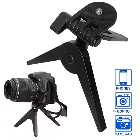 For Canon Nikon Sony Camera DV Camcorders Universal Portable Folding Tripod Stand for GoPro DSLR SLR