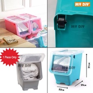 MYDIYSDNBHD - Single Elianware E-626 Stack Box With Roller Front Open Stackable Storage Box