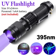 ไฟฉาย UV 9หลอด LED แบล็คไลท์395/365nm เครื่องตรวจจับคราบปัสสาวะสำหรับสัตว์เลี้ยงโคมไฟไฟฉายหลอดยูวีกล