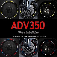 For Honda ADV 350 Wheel Hub Stickers ADV 350 Tire Edge Decorative Reflective Stickers ADV350 Front a