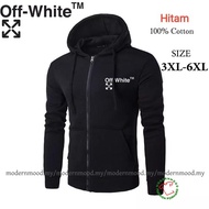 Big Size S sampai 6XL High Quality Hoodies Man & Woman Baju Zipper Plain Fashion Sport Hoodie Korean
