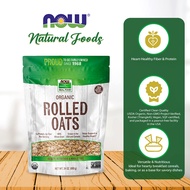 NOW Foods, Organic Rolled Oats, Source of Fiber, Protein and Iron, (680g)