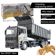 RC Alloy Engineering Vehicle Steering Wheel Remote Control Dump Truck Crane Mixer Excavator Lift Tru