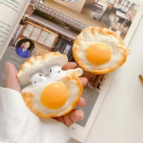 Cover for Huawei Freebuds Pro 4 5i 6i 6 5 SE2/3 Freeclip Case Funda Creative Poached Egg Silicone He