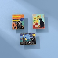 Van Gogh Oil Painting Brooch New Trendy Personality Sun Moon Starry Sky Cartoon Creative Metal Badge Badge Accessories Lapel Pin
