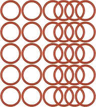Ofowin [30 Pcs] Silicone O-Rings Red 7mm OD 5mm ID 1 mm Width, Metric VMQ Sealing Gasket for Cup Lid
