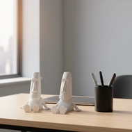 Articulated Easter Island Moai 3D Printed Movable Stone Head Desktop Toy