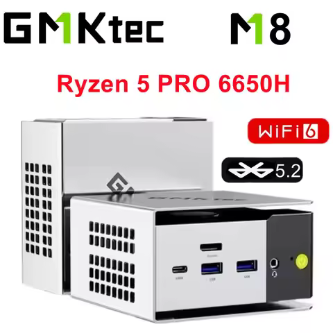 GMKtec M8 Ryzen 5 6650H Mini PC Windows 11 Pro LPDDR5 16GB 500GB / 1TB GPU Radeon 660M Oculink Wifi 
