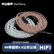 6N Compatible Audio Speaker Extension Cable3.5mm Audio AUX Car Stereo Single Crystal Copper Male to 