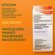Ear Care Drops (Oticom) 0tic Solution Ear Discharge, Anti- fungal, Itching, Swelling, Ear Care 5ml.