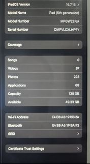 Apple iPad 5代 128GB Wi-Fi 金色