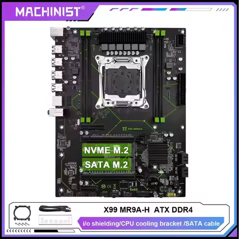 MR9A-H MACHINIST X99 Motherboard Support Xeon E5 V3 V4 CPU LGA 2011-3 Processor DDR4 RAM Four Channe