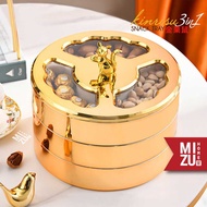 MIZU KINRISU 3in1 Snack Box Appetizer Tray Coffee Table Dried Fruit Candy Box Small Food Jar Storage