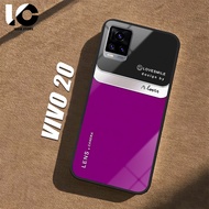 HP Casing VIVO V20 Softcase VIVO V2025 V2024 Glossy Case Shiny Glass Casing Protective Mobile Phone 