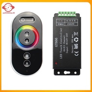 (su33322ou.th) GT666 RGB LED LED Strip Controller Wireless  Touch Remote DC 12V 24V 18A 3 Channels L