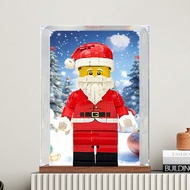 [Transparent Display Box] Acrylic Display Box Suitable for Lego 40820 Large Santa Claus Minifigure F