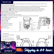 Seashorehouse YONGNUO YN14EX II Macro Ring Flash for Canon DSLR Dual-Lamp M/TTL with Large LCD Displ