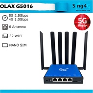 5G SIM ROUTER CPE OLAX G50165G MODEM ROUTER WIFI6 ( 2.5Gbps 3LAN 32 WIFI)