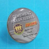 COLLAR PIN PRS SULONG GREY COLLAR PIN 25mm DIAMETER