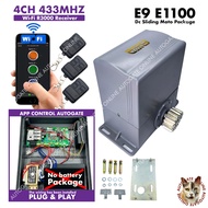 WIFI R3000 4CH 433MHZ E9 E1100 METAL GEAR SLIDING AUTOGATE DC MOTOR SYSTEM  (WITHOUT GEAR RACK)