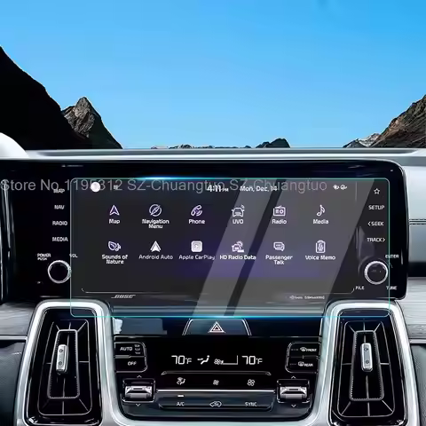 Tempered Glass film For Kia Sorento MQ4 2021 2022 Car Navigation Screen Protector car interior Acces