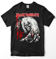 เสื้อยืดผู้ชาย  IRON MAIDEN KILLERS Premium Tshirt iron maiden heavy metal  band  metal pantera dream theater iron maiden Metallica oversize rock n roll