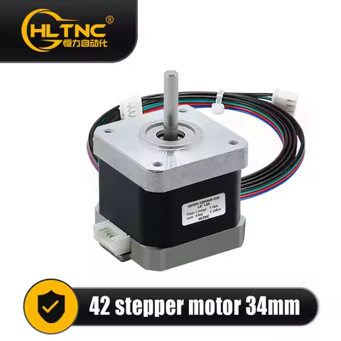 3D Printer Nema 17 Stepper Motor 0.24N.m 42HS34mm 36ozin 2.4kg.cm Single Axis 5mm Current 0.95A For 