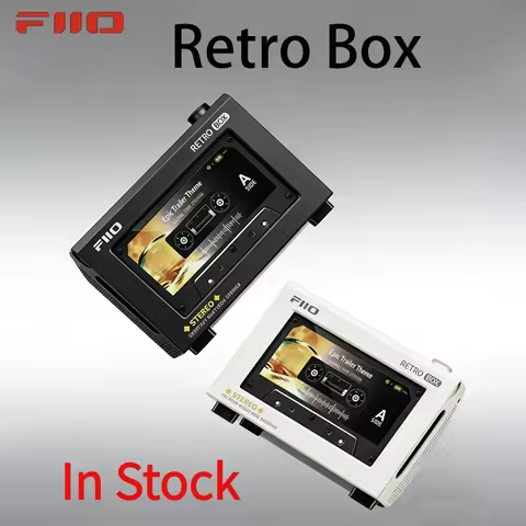 FiiO Retro Box Bluetooth Speaker HiFi Lossless LDAC Wireless Speaker Retro Cassette Style Desktop Au