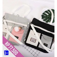 Sling bag Women's Sling bag / Canvas bag / Tote bag Multifunction 3 in 1 / 142 - White latest backpa