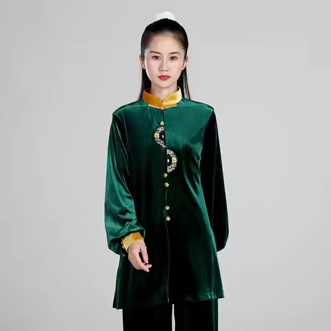 Winter Thicken Tai Chi Clothes Women Wushu Clothes Kung Fu Competition Clothes Martial Art Uniform W