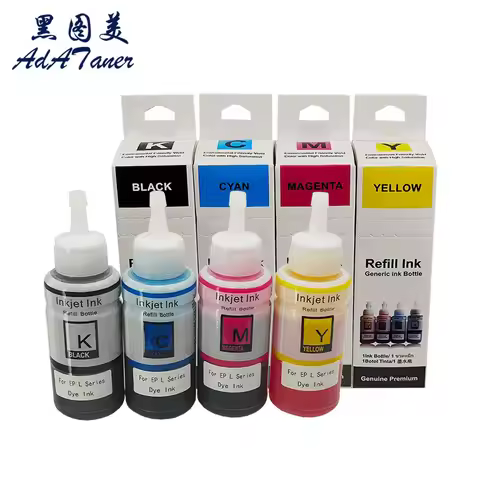 70ml 664 T664 T6641 Color Compatible Bottle Refill Dye Ink Tintas For Epson L120 L380 L210 L220 L306