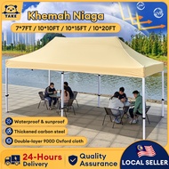 TAKE 10 x 10 Ft Night Market Canopy White Rod Portable Canopy Tent Full Set Khemah Rangka Besi Pasar
