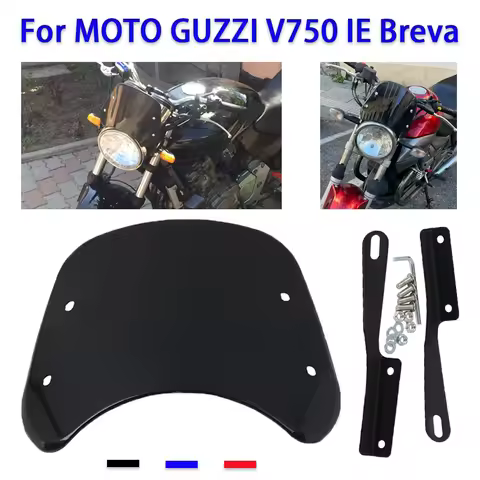 Motorcycle Retro Style Windshield Windscreen Wind Protection Cover For MOTO GUZZI V750 V 750 IE V750