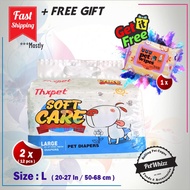 COMBO 2X THXPET DIAPERS  L   ( ORI-PACK )  FREE 1X PET WIPES