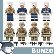 Military Building Block Minifigures-Navy Special Service Team Compatible With Lego Children's Battle
