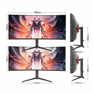 Gaming Curved Adjustable IPS Monitor