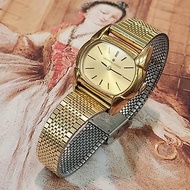 1960年代女款瑞士Universal Geneve橢圓金色古董老機械錶