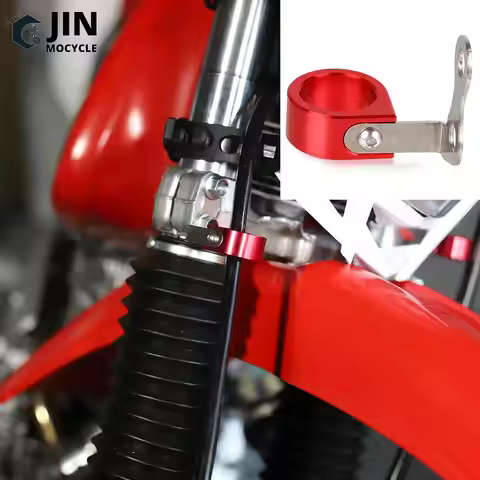 Front CNC Brake Hose Line Guide Cover Triple Clamp Wire Clip For HONDA CRM250AR XR250R XR400R XR600R