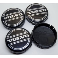 NEW 4 ชิ้น สีดำ ฝาครอบดุมล้อ VOLVO S70 V70 XC90 850 960 S90 อื่นๆ ฝาครอบล้อ ดุม ดุมรถ ดุมล้อ ดุมแม็ก