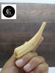 Pipa rokok tulang iga duyung kuning gading motif unik IL 28