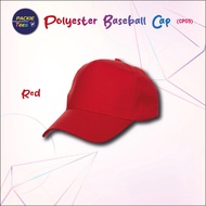 CAP TOPI CP0505 RED BASEBALL 5 PANEL CAP 100% POLYESTER UNISEX ECODYE OREN SPORT