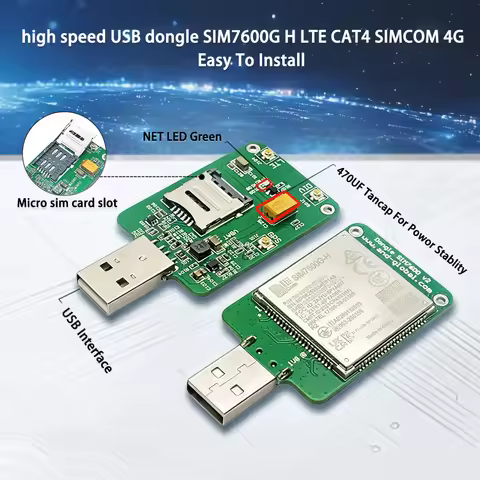 High Speed USB Dongle SIM7600G H LTE CAT4 SIMCOM 4G KIT 1pc