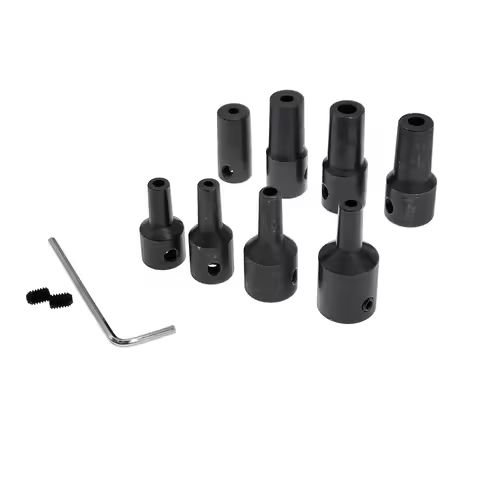 1PCS JT0 B10 B12 Drill Chuck Motor Shaft Connecting Rod 4mm/5mm/6mm/8mm/10mm/12mm Shaft Sleeve Steel